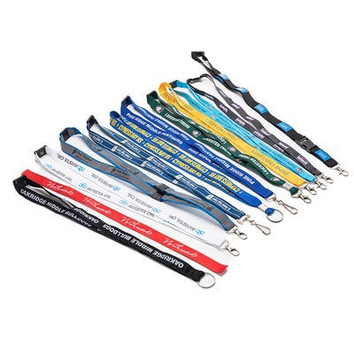 3/4" Polyester Custom Printed Lanyard