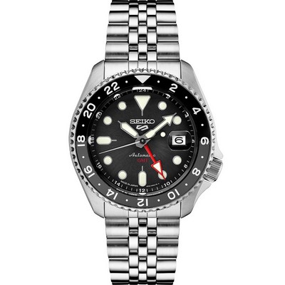 Seiko Watch 5 Sports Automatic Gmt Black Dial