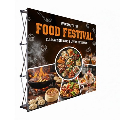 8' Straight Pop-Up Backdrop Wall Kit